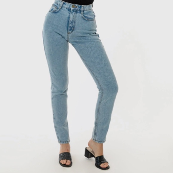 “American Apparel” the high waist jean; size 24; NWT - Picture 2 of 7